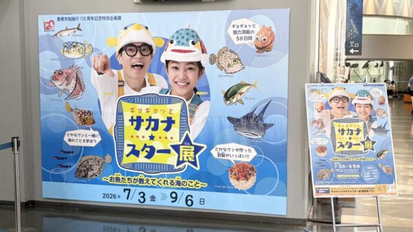 「ギョギョッとサカナ★スター展」会場設営